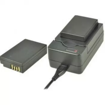 Carregador e bateria combinada para câmara 2-POWER para Canon LP-E17
