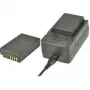 Carregador e bateria combinada para câmara 2-POWER para Canon LP-E17