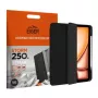 Capa tipo carteira Eiger preta com suporte magnético reforçado e suporte para stylus para Apple iPad Air 13 (2024-2025)/Pro 12.9 (2018-2023)