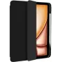 Capa tipo carteira Eiger para Apple iPad 10,2 polegadas (7.ª/8.ª/9.ª geração) - Preta, suporte magnético reforçado, suporte para stylus