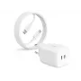 2-POWER Carregador GaN USB-C 65W + Cabo USB-C 100W 2M
