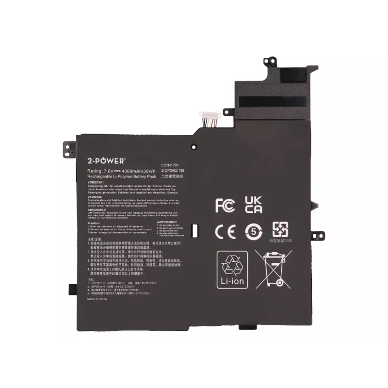Bateria principal 2-Power para Asus V406UA - 4000 mAh