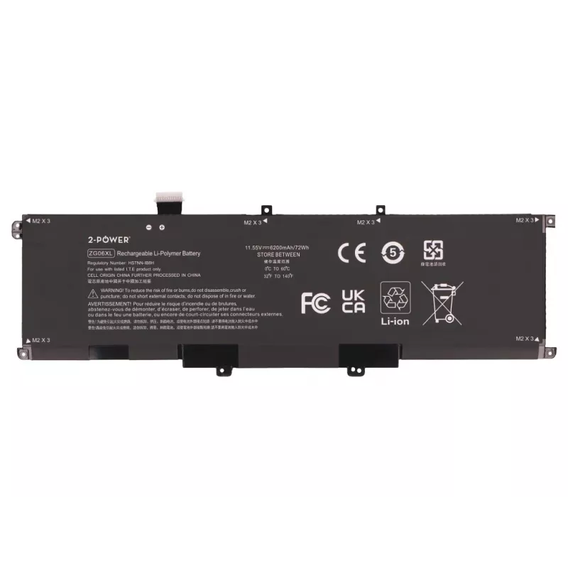 Bateria principal 2-Power - bateria - 6.200 mAh