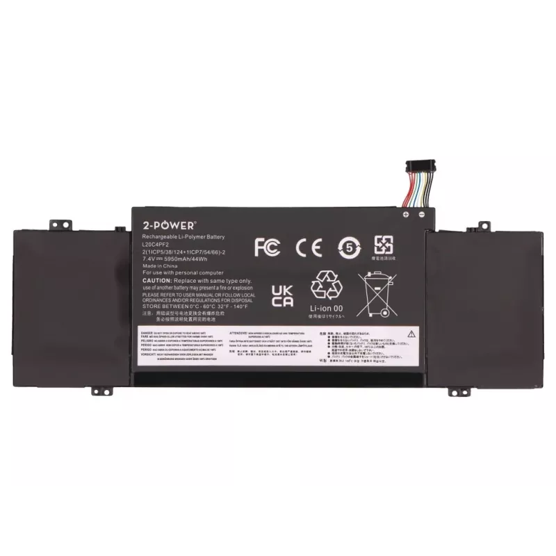 Bateria principal 2-Power - bateria para portátil - 44 Wh - 4000 mAh - 10,8 V - Li-Ion - 6 células - preto - substitui HP HSTNN-IB51, HSTNN-IB52, HSTNN-UB51, HSTNN-UB52, KU531AA, KS524AA