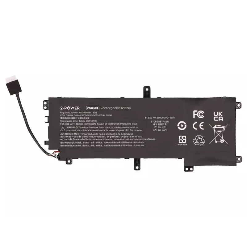 Bateria principal 2-POWER 11,55V 3500mAh para HP Envy 15-AS000NC