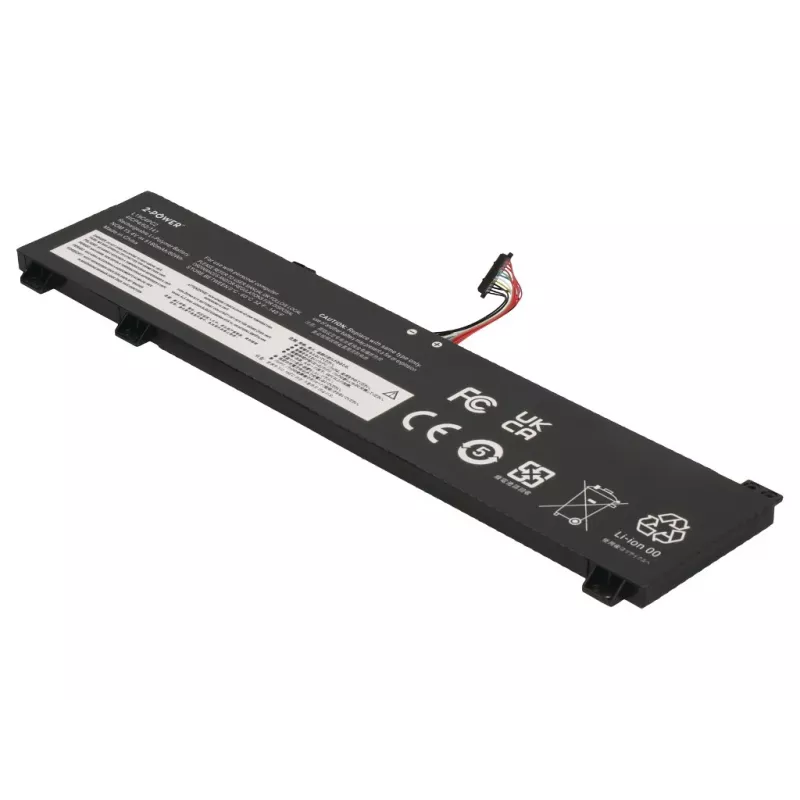 Bateria principal 2-Power para Lenovo Legion 5-15IMH05H 81Y6 - 60 Wh, 11,52 V, 5200 mAh, 3 células Li-Ion