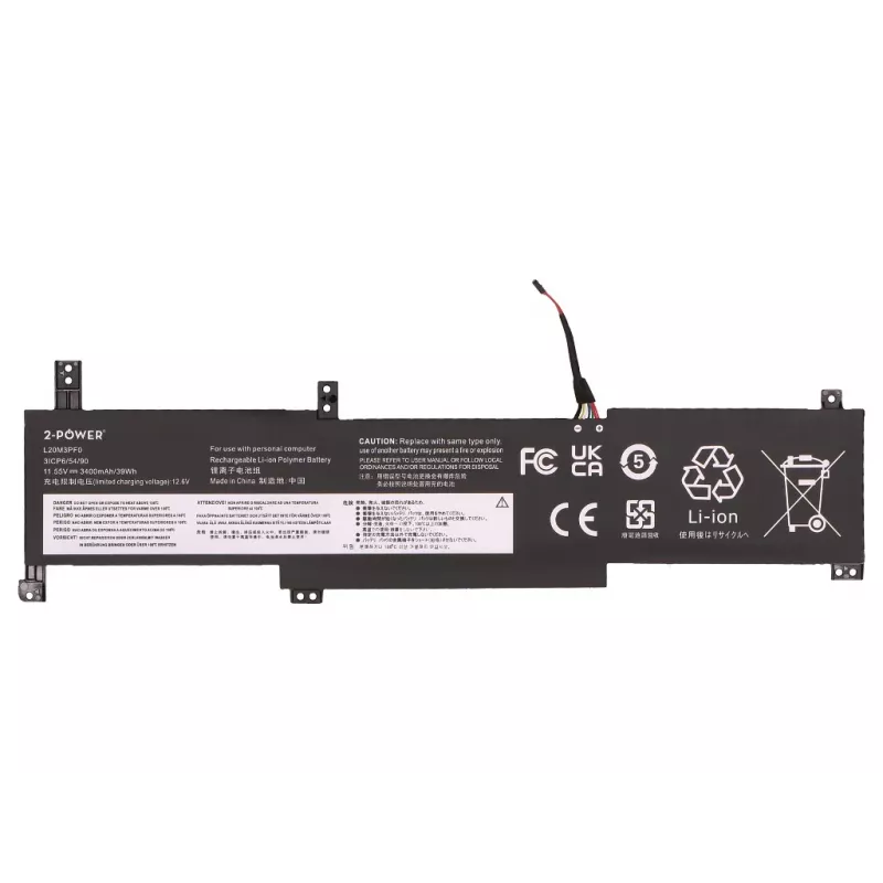 Bateria principal 2-POWER para Lenovo IdeaPad 1-14JIL7 82LV - 3400 mAh