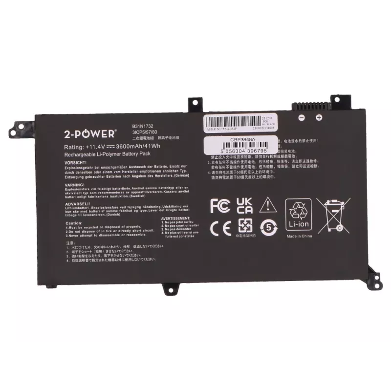 2-Power Bateria principal para Asus VivoBook S430 - 41 Wh