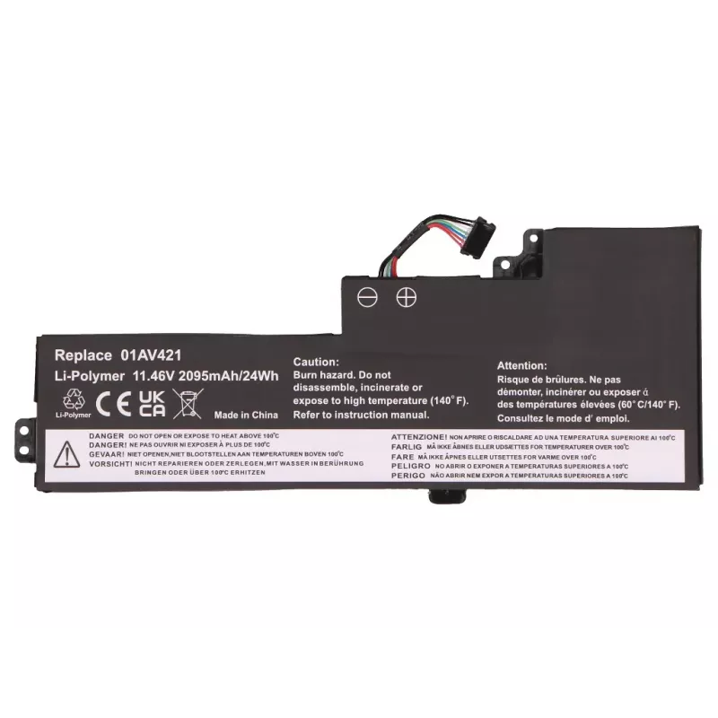 2-Power Bateria principal para Lenovo ThinkPad T470 - 2000 mAh