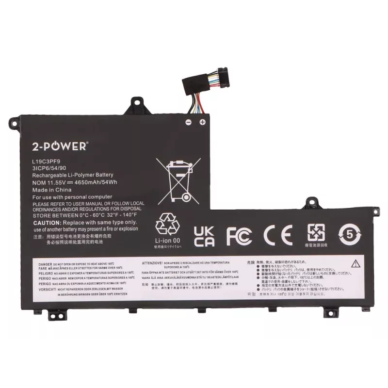 2-Power Bateria principal para Lenovo ThinkPad 15-IIL 20SM - 53 mAh