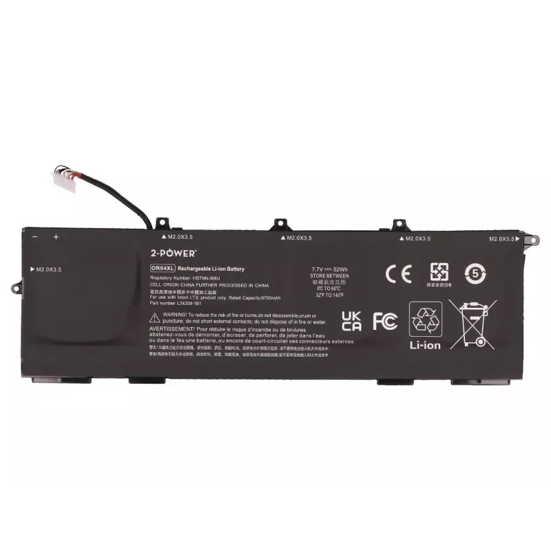 2-Power Bateria principal - Iões de lítio - 50 mAh - 3,7 V