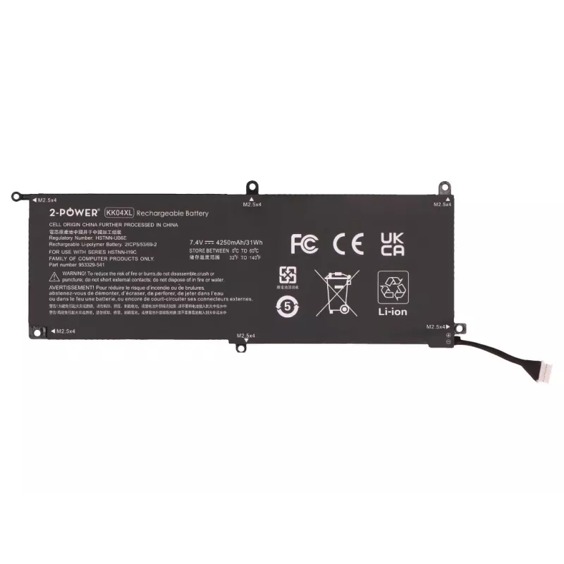 2-Power Bateria principal para ASUS Pro Tablet x2 612 G1 - 4250 mAh
