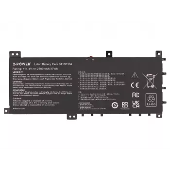 2-Power Bateria principal para Asus S451LA V451LA - 2600 mAh