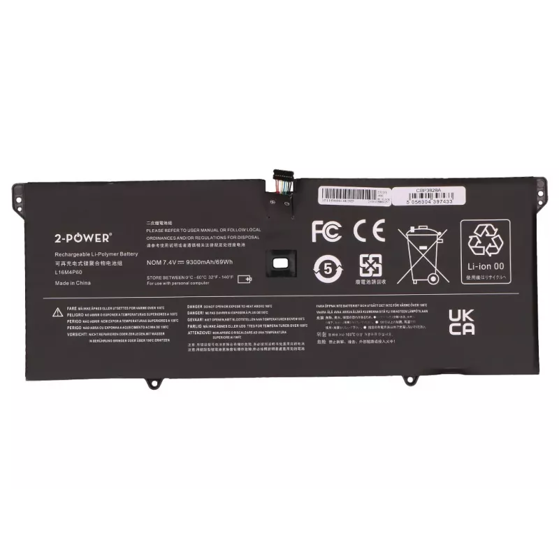 2-Power Bateria principal para Lenovo Yoga 920-13IKB - 69 Wh