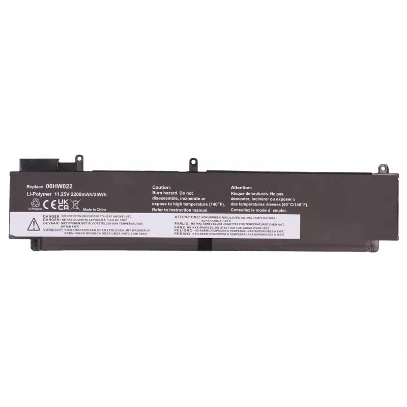 2-Power Bateria principal para Lenovo ThinkPad T460s T470s - 2200 mAh