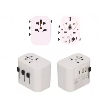 Fonte de alimentação 2-Power - 15 Watt - 3 A - 3 portas de saída (2 x USB, 24 Pin USB-C)