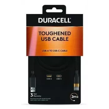 2-POWER Cabo de Carregamento e Dados USB-A para USB-C 60W 2m - Preto