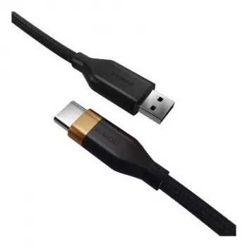 2-POWER Cabo de Carregamento e Dados USB-A para USB-C 60W 2m - Preto
