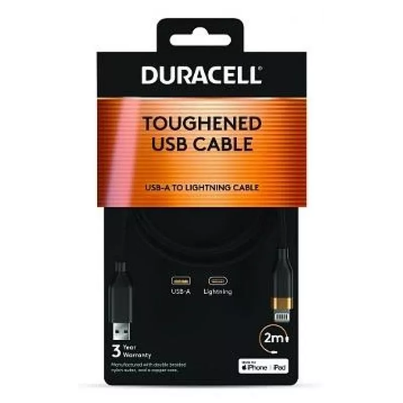 2-Power Cabo USB-A para Lightning 2m - Preto