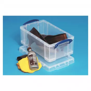 Caixa de armazenamento Really Useful Boxes 5C - 5 litros, transparente, retangular, polipropileno