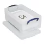 Caixa de armazenamento Really Useful Boxes 12C - 12 litros - Transparente - Retangular - Polipropileno - Tampa com clipes