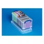 Caixa de armazenamento Really Useful 6,5 litros CD/DVD - espaço para 36 CDs ou 20 DVDs - Transparente