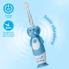 Brush Baby Escova de Dentes Sónica Wild Ones para Crianças 0-10 Anos, Design Elefante, Cinzento/Branco
