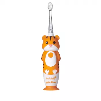 BRUSH BABY Escova de Dentes Sónica Wild Ones para Crianças 0-10 Anos Tigre