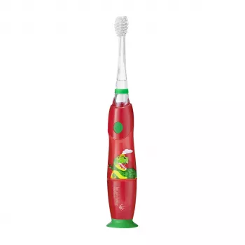 BRUSH BABY Escova de Dentes Elétrica Kidz Sonic para Crianças 3+ Anos - Design Dinossauro