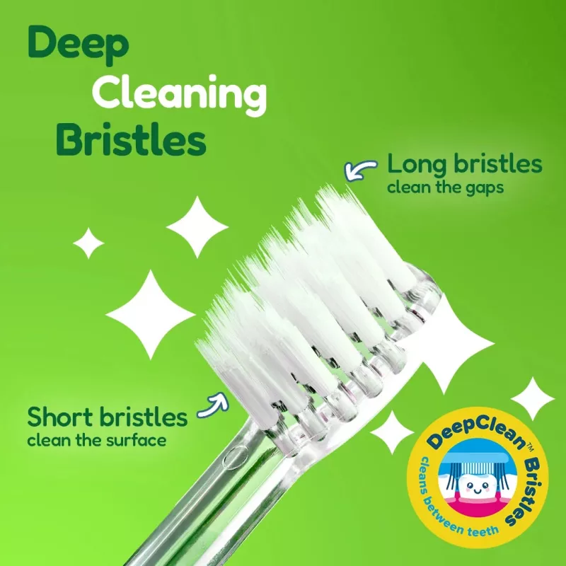 BRUSH BABY Escova de Dentes Elétrica Kidz Sonic para Crianças 3+ Anos - Design Dinossauro