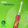 BRUSH BABY Escova de Dentes Elétrica Kidz Sonic para Crianças 3+ Anos - Design Dinossauro