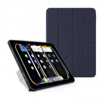 Capa Pipetto Origami No1 Original para iPad Pro 13 (M4), azul-escuro