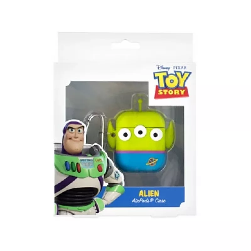 ThumbsUp! PowerSquad Capa 3D de silicone para AirPods, Alien, azul/branco/amarelo