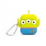 ThumbsUp! PowerSquad Capa 3D de silicone para AirPods, Alien, azul/branco/amarelo