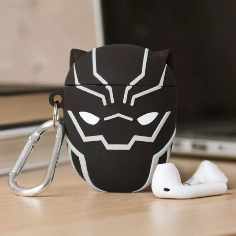 Capa de silicone Thumbs Up 1002696 para Apple AirPods Pro (1.ª e 2.ª geração) - preto/branco