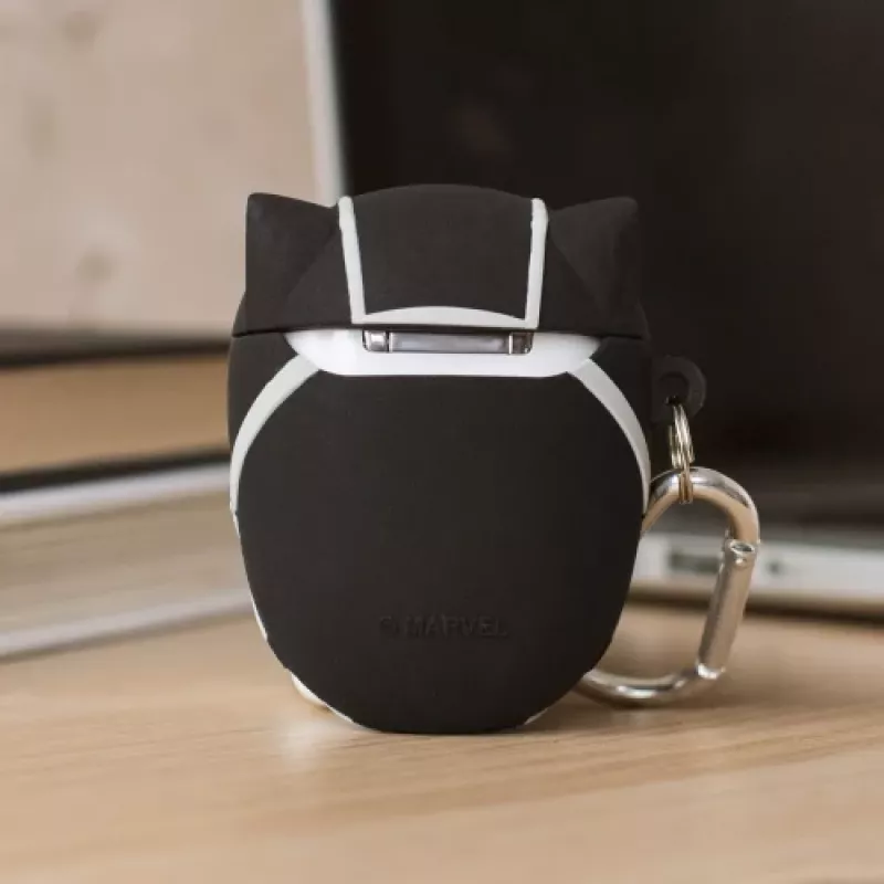 Capa de silicone Thumbs Up 1002696 para Apple AirPods Pro (1.ª e 2.ª geração) - preto/branco
