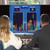 Consola retrô arcade FIZZ CREATIONS Tetris Duel para dois jogadores com 2 gamepads com fios Plug & Play