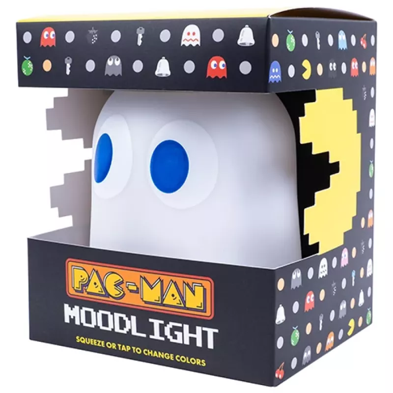 Luz de ambiente LED FIZZ CREATIONS Pac-Man Ghost - muda de cor, reage ao som, alimentação USB/pilhas