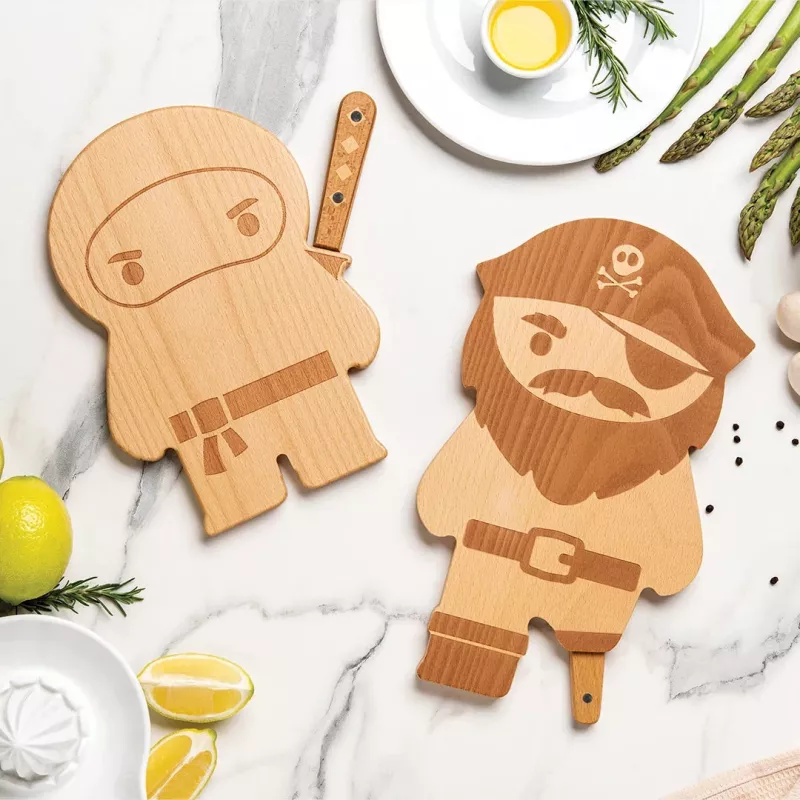 OTOTO Pirate Board tábua de corte e faca conjunto