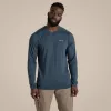 Craghoppers NosiLife Abel LS t-shirt - Blue Stone, tamanho L
