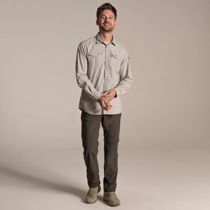 Craghoppers NosiLife Adventure LS Shirt III - Parchment - tamanho S