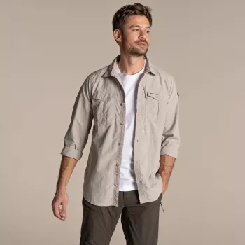 Craghoppers NosiLife Adventure LS Shirt III - Parchment - tamanho L