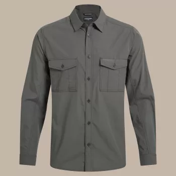 Craghoppers Kiwi II camisa de manga comprida - Cedar - tamanho L