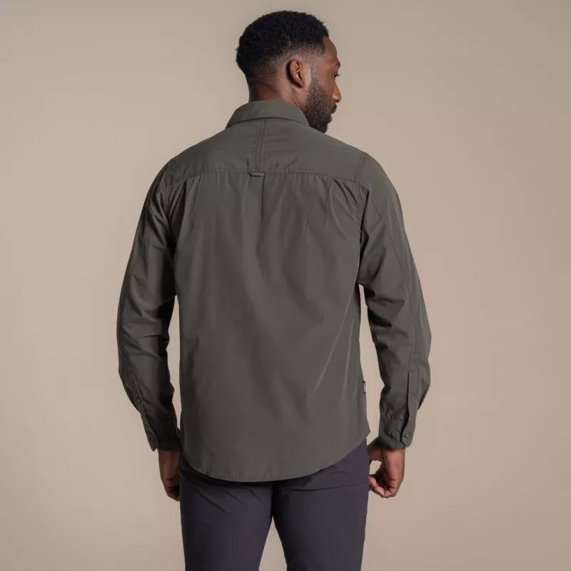 Craghoppers Kiwi II camisa de manga comprida - Cedar - tamanho L