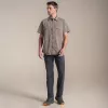 Craghoppers Kiwi II camisa de manga curta - Pebble, tamanho L