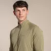 Craghoppers NosiLife SolarShield+ t-shirt com meio fecho - Cardamon, tamanho M