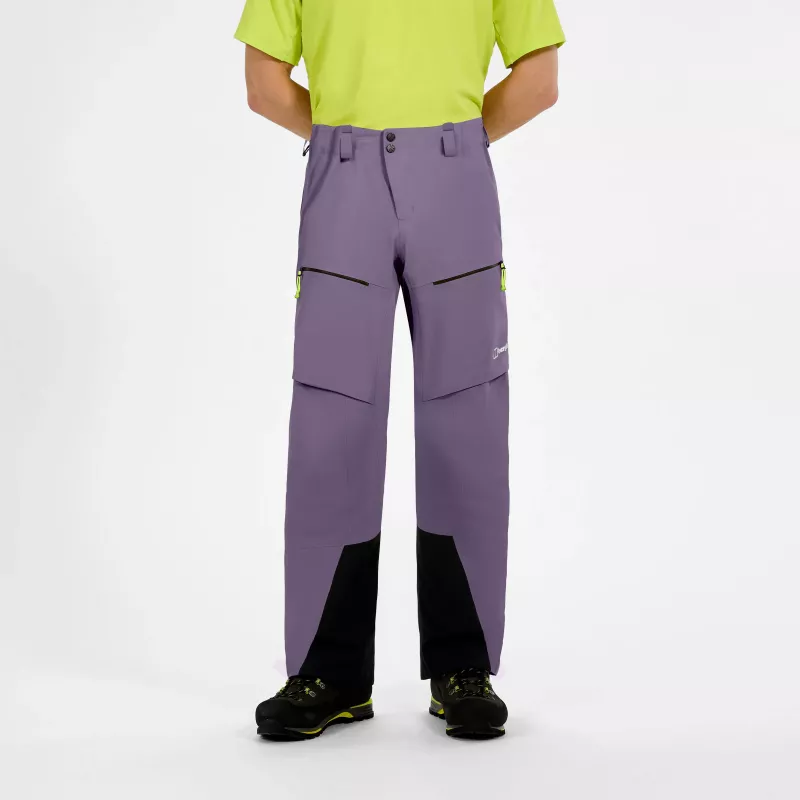 Calças Hardshell Impermeáveis para Homem Berghaus Extrem Vanguard GTX Pant - Purple Planet, Tamanho L