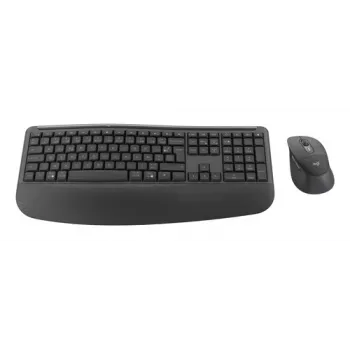 Logitech Signature Comfort Plus Combo MK880 for Business conjunto de teclado e rato sem fios layout UK grafite