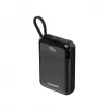 Power Bank Canyon OnPower 104 10000 mAh com Cabo USB-C e Lightning Preto