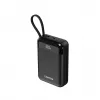 Power Bank Canyon OnPower 204 20000 mAh com Cabos USB-C e Lightning, Preto